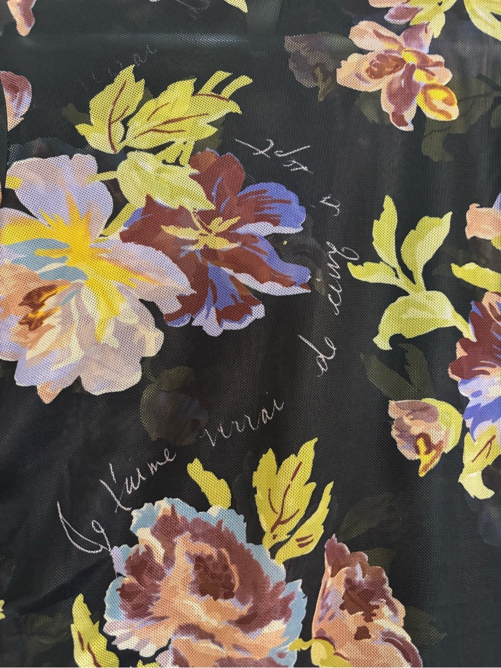 Bridgette Floral Print Long Sleeve Turtleneck Top XS - Picture 6 of 8